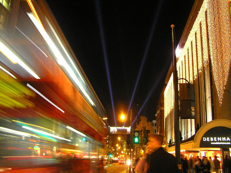 Eugene Gorny. Oxford Street at Night